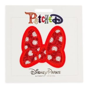 Disney Patched Minnie Bow Sequin Polka Dot NWT